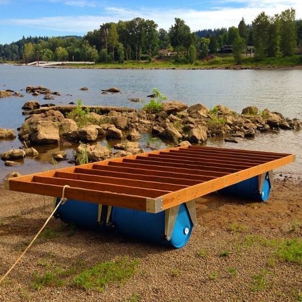 Floating Dock With Barrels Immuno Oncology