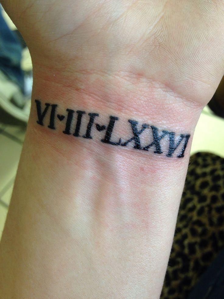 Forearm Tattoos Roman Numerals Immuno Oncology