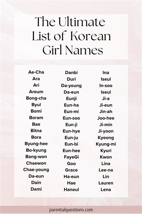 1. 7 Tips To Create The Ultimate Korean Female Name