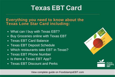 10+ Steps To Design Your Texas Ebt Helpline Experience