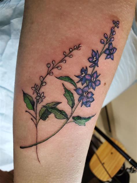 101 Best Larkspur Tattoo Ideas You Have To See To Believe 19 Outsons