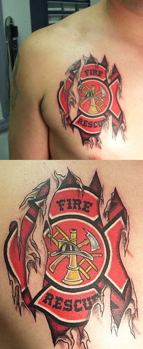 119 Best Firefighters Tattoos Images On Pinterest Firefighter