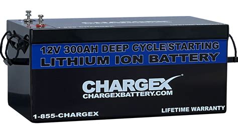 12V 300 Ah Lithium Ion Battery Deep Cycle Lithium Ion Battery Chargex