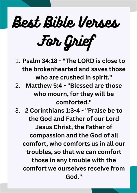 150 Bible Verses For Grief Comfort In Loss Daily Blessings