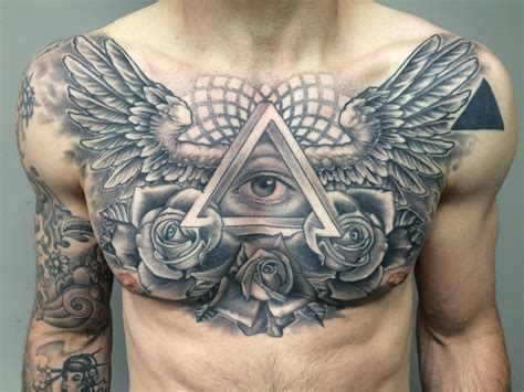 170 Popular Chest Tattoos For Men And Women