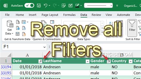 2. Perfect Your Excel Skills: 7 Tips To Clear Filters Now!