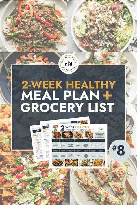 2 Week Healthy Meal Plan 4 With Grocery List The Real Food Dietitians