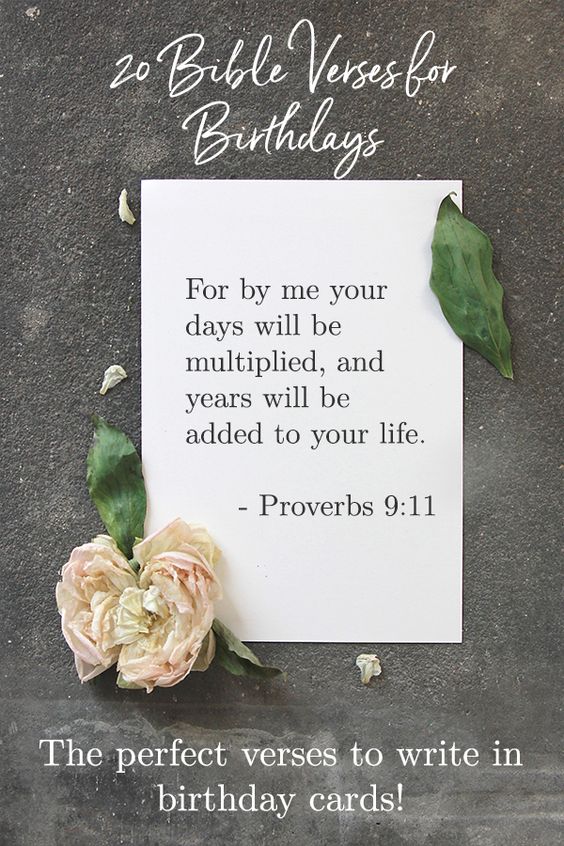 20 Best Birthday Bible Verses Happy Celebrations Inspiration For