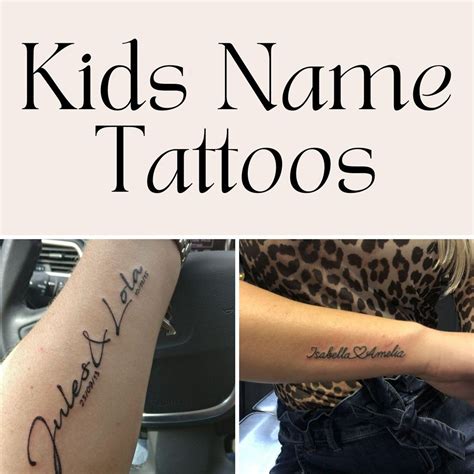 20+ Children's Name Tattoo Designs: Ultimate Inspiration Guide