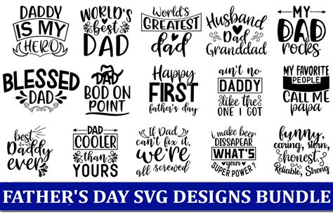 20 Father S Day Quotes Designs Bundle Graphic By Creativedesigner