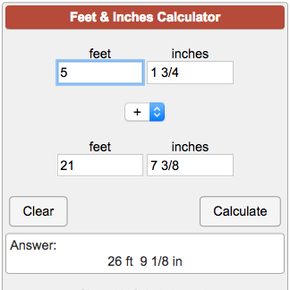 21 Feet To Inches