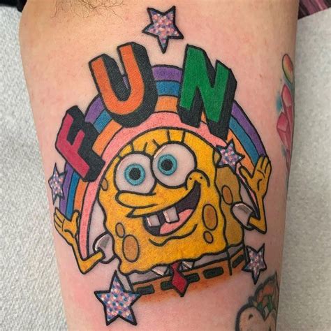 24 Incredible Tattoos Inspired By Spongebob Squarepants Spongebob