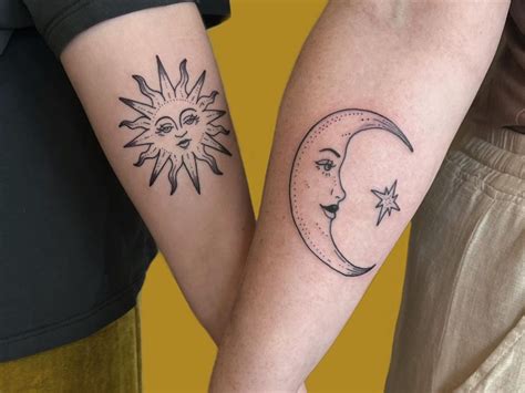 25 Sun And Moon Tattoo Design Ideas