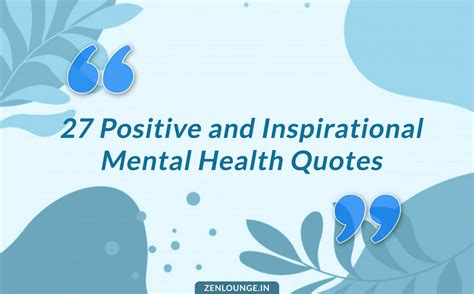 27 Mental Health Quotes Positive And Inspirational Quotes With Images