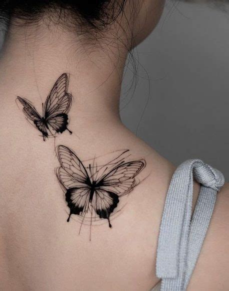 30 Cute Butterfly Tattoos Two Butterflies On The Shoulder I Take You