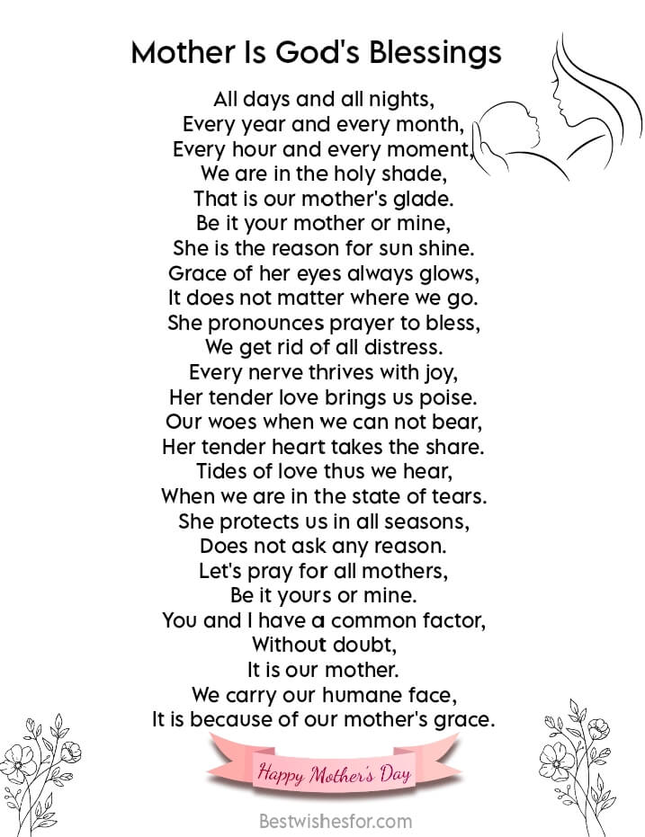 35 Touching Mothers Day Poems From Kids