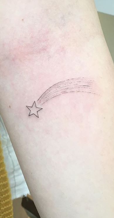 35 Trendy Shooting Star Tattoos Ideas Designs Amp Meanings Tattoo Me Now