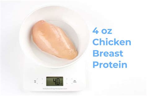 4 Oz Chicken Breast Protein Skinless Skin Raw Cooked Bone In Out