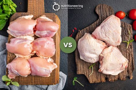 4 Oz Chicken Thigh Protein Skinless Vs Skin On