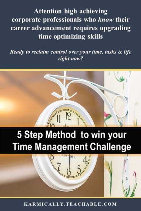 5 Step Method To Win Your Time Management Challenge Karmic Ally