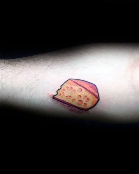 50 Cheese Tattoo Ideas For Men Cheddar Designs