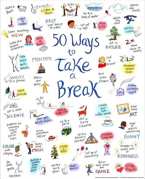 50 Ways To Take A Break And The Essential First Step Of Remembering