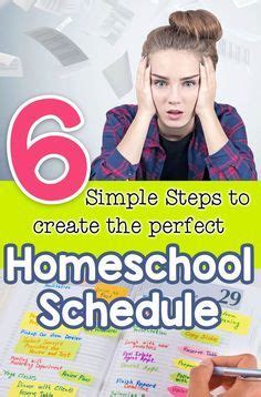 6 Simple Steps To Create Your Perfect Homeschool Schedule Homeschool