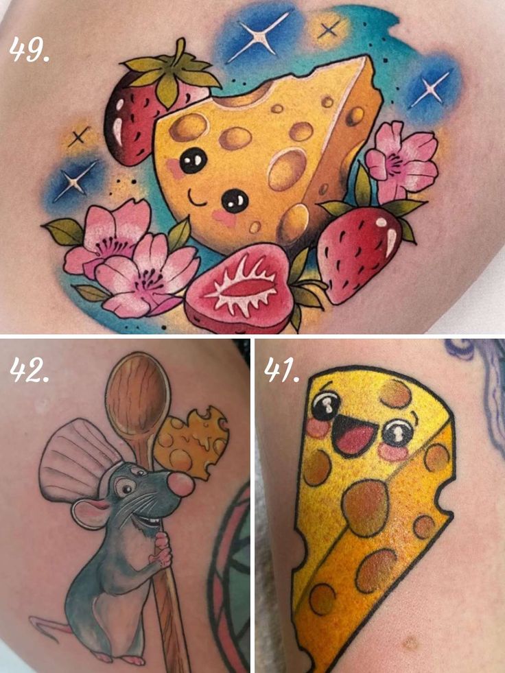 61 Cheese Tattoo For Dairy Lovers Tattoo Glee