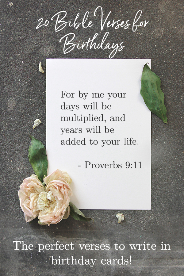 65 Best Bible Verses For Birthdays Inspiration For Card Messages