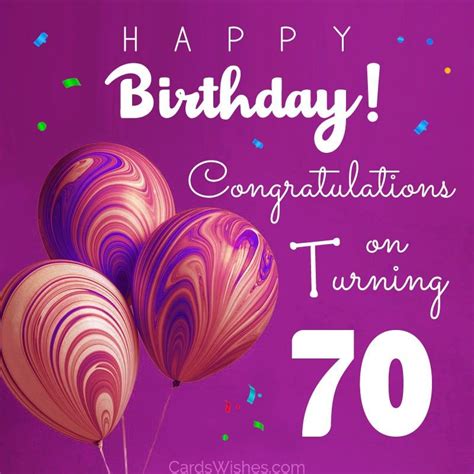 70Th Birthday Wishes And Messages Cardswishes Com