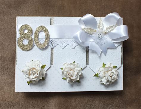 80Th Birthday Card Handmade Ready For Delivery 80Th Birthday