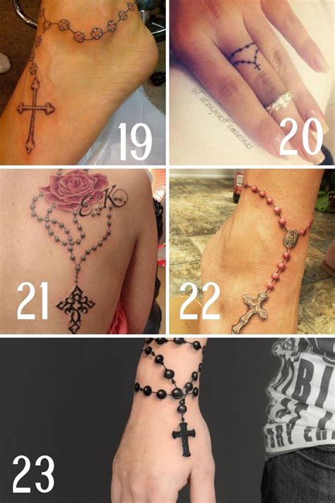 87 Beaded Rosary Tattoo Designs Ideas Tattoo Glee