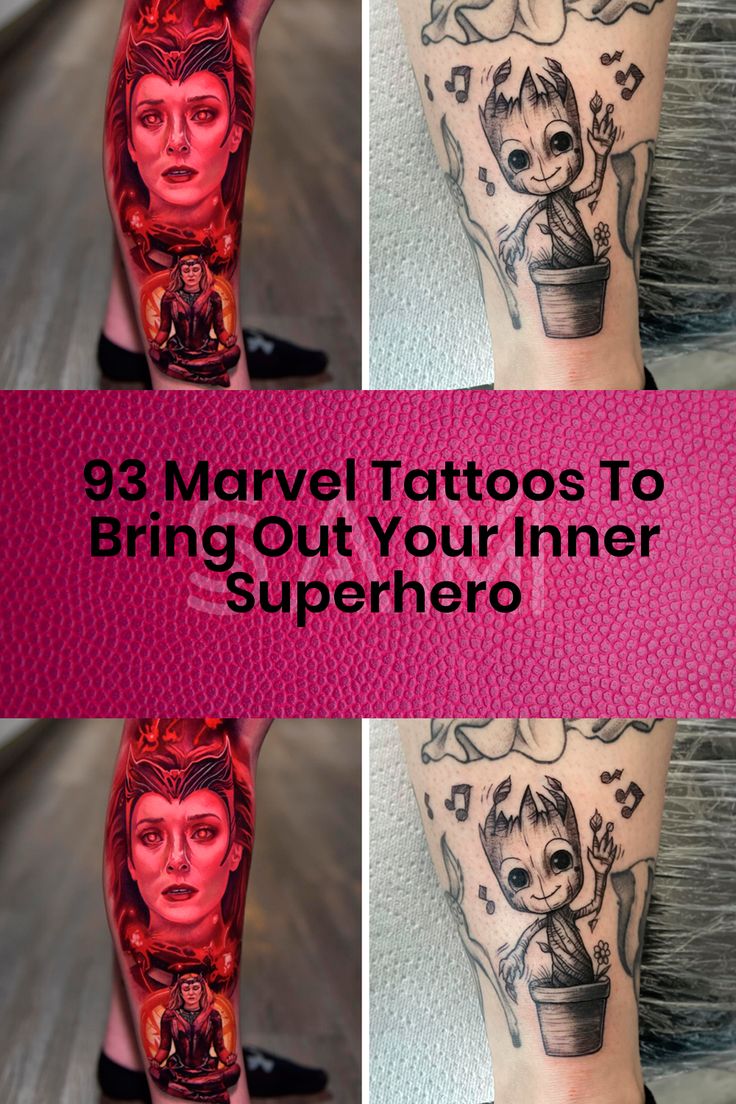 93 Marvel Tattoos To Bring Out Your Inner Superhero Bored Panda