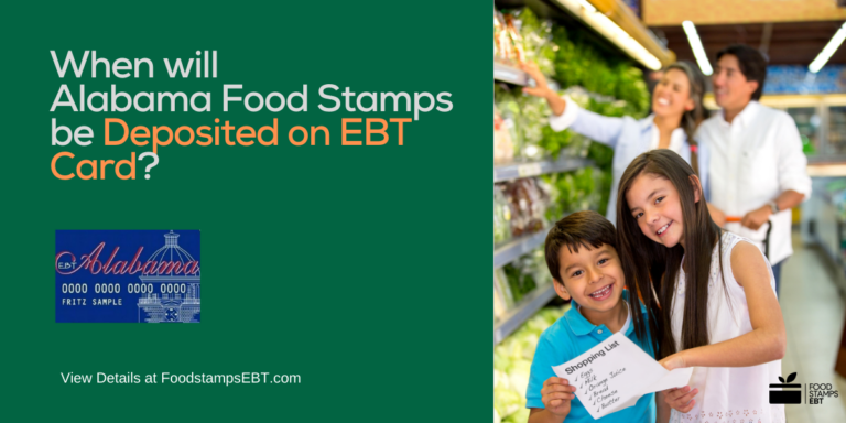 Alabama Ebt Deposit Dates Food Stamps Ebt