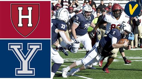 American Football Game Yale Vs Harvard University Youtube