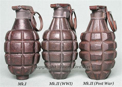 American Mk I Hand Grenade Wwi Inert Ord Net