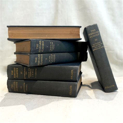 Antique Books Harvard Classics Source By Studio Skara