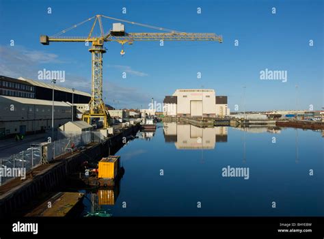 Bae Systems And Devonshire Dock Barrow In Furness Cumbria England Uk