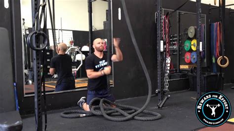 Battle Rope Vertical Rope Pull Youtube