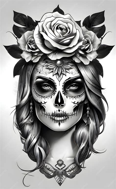 Beautiful Catrina Tattoo Designs-7