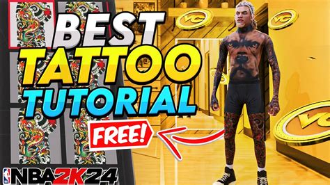 Best Tattoo Tutorial In Nba2k24 How To Get Free Tattoos Nba2k24 Best