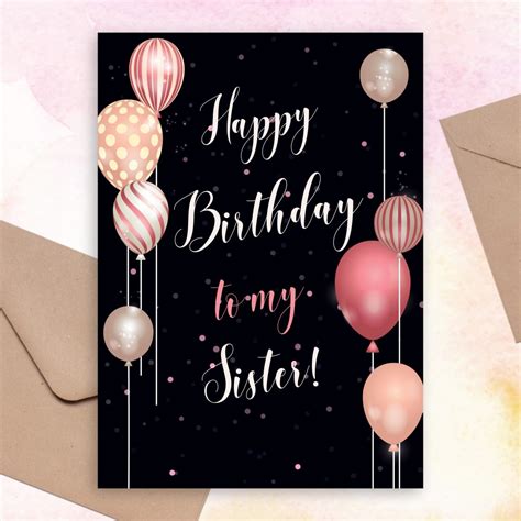 Birthday Card For Sister Images Card Design Template