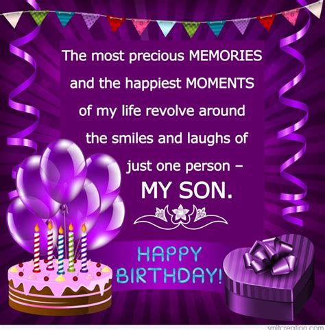 Birthday Wishes For Son Pictures And Graphics Smitcreation Com