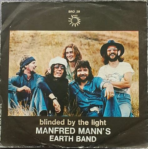 Blinded By The Light Manfred Mann S Earth Band Music Quote Poster Art