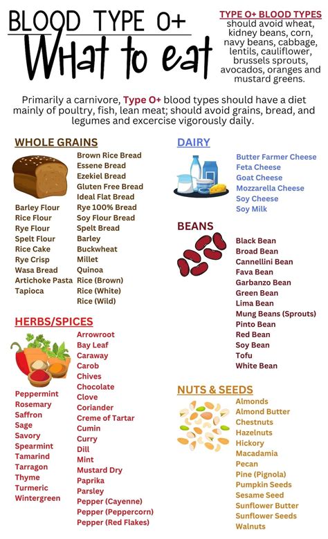 Blood Type O Food List