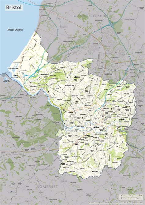 Bristol County Boundaries Map