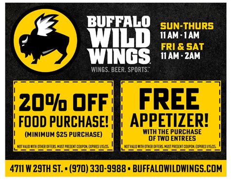 Buffalo Wild Wings Coupon Code 2024 November Masha Gloriane