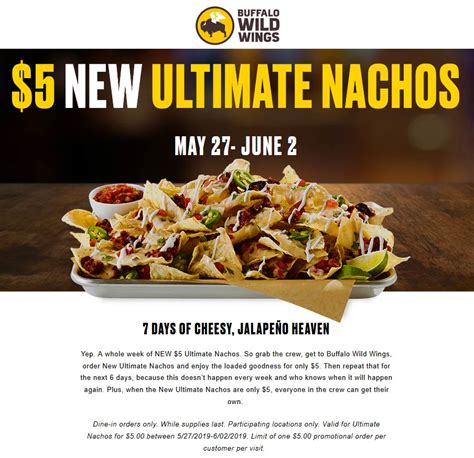 Buffalo Wild Wings June 2021 Coupons And Promo Codes