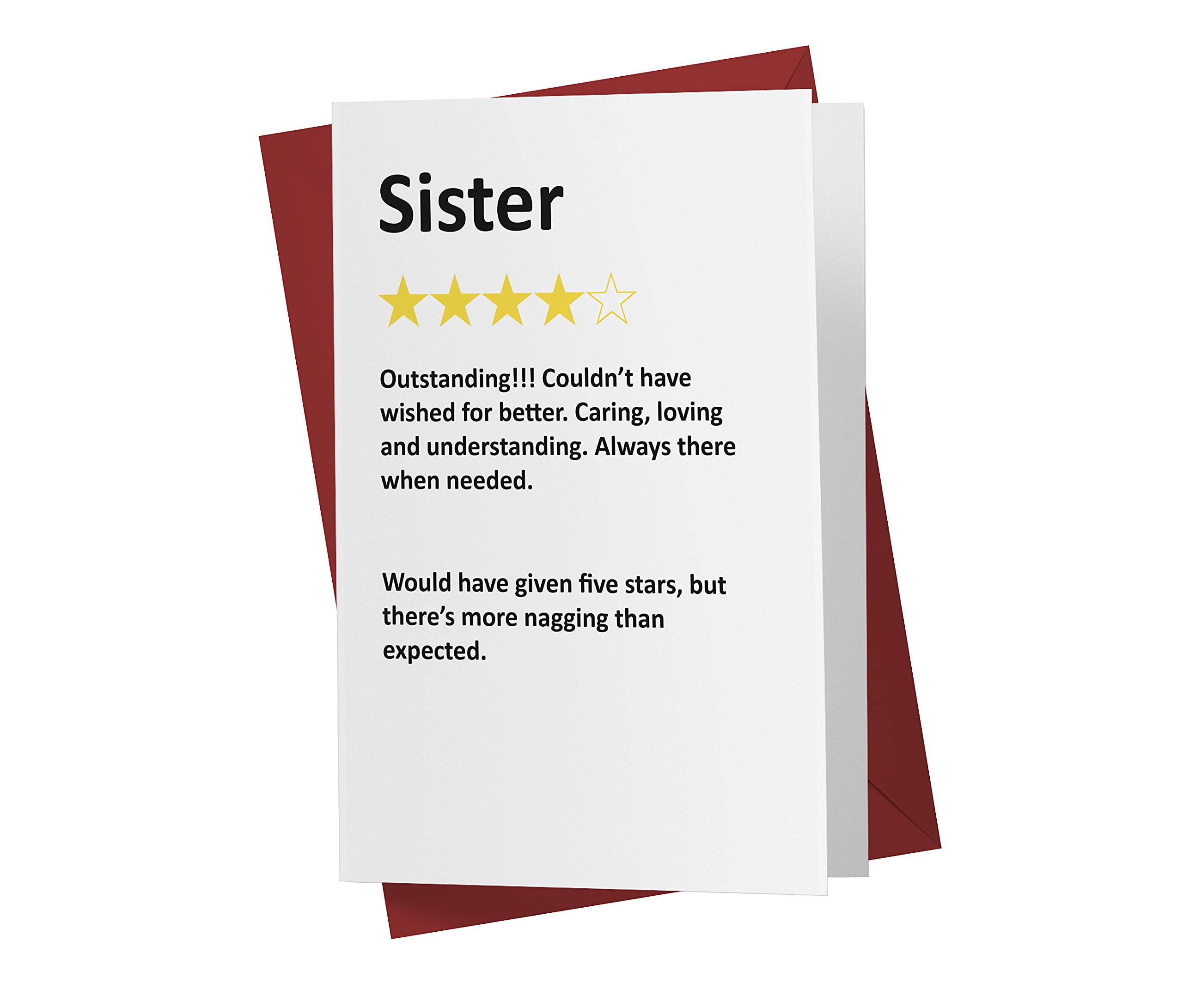 Buy Funny Birthday Card For Sister Witty Sister Anniversary Card