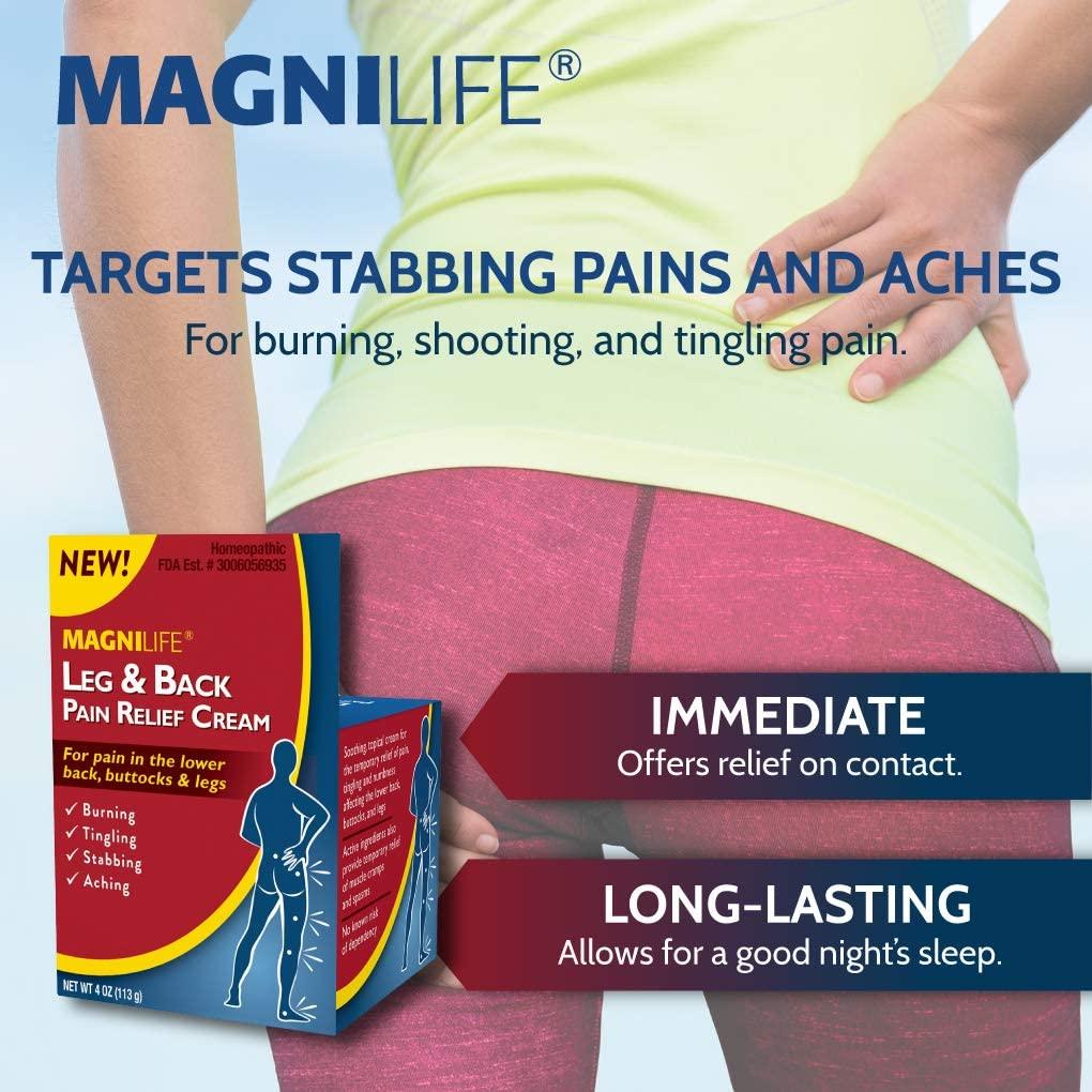 Buy Magnilife Leg Back Pain Relief Cream Fast Acting Sciatica Pain